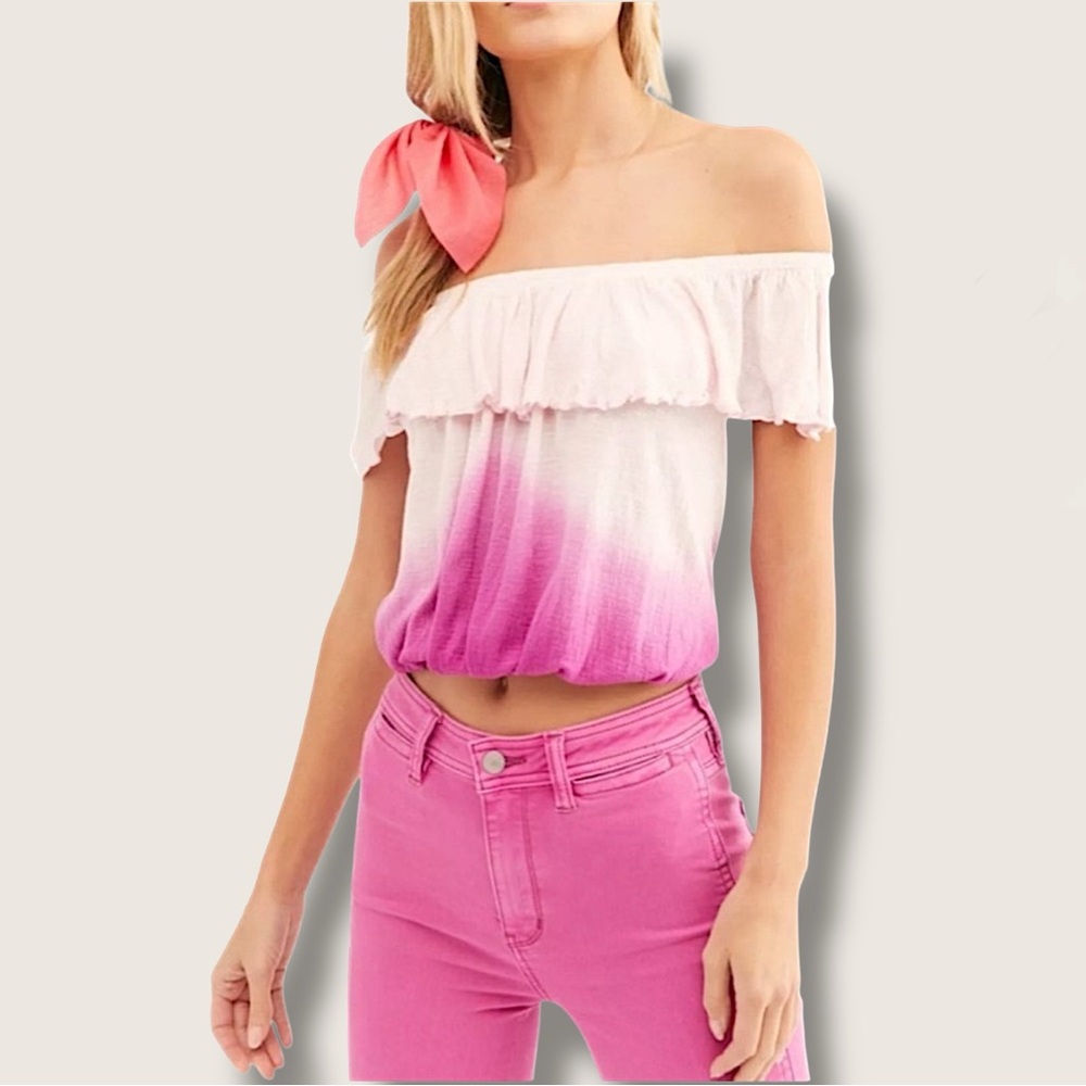 Free People Ombré Top Medium New